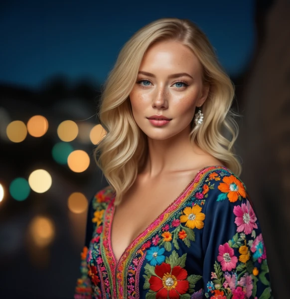 Freckled Beauty Woman