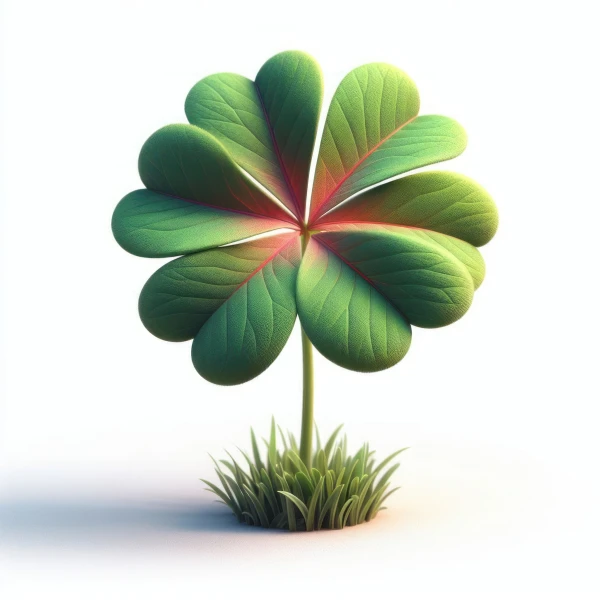 Free photo clover on white background
