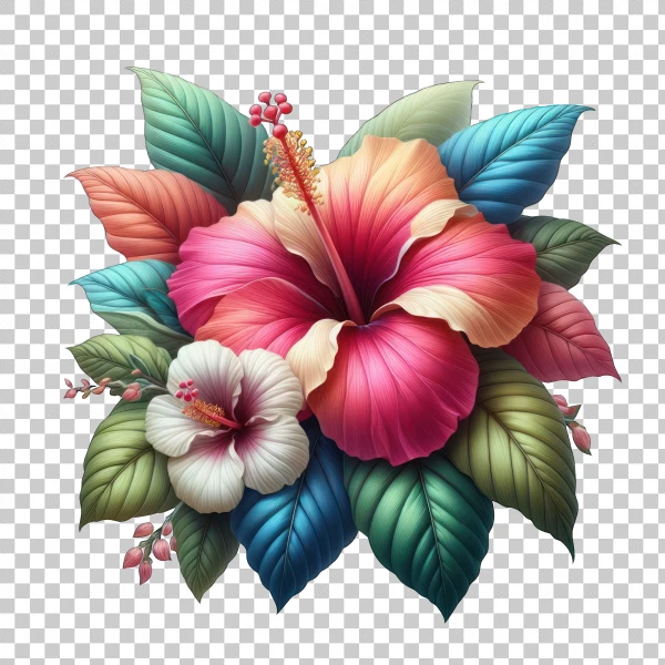 Free PNG transparent red flower photo