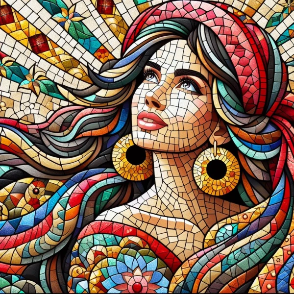 Mosaic Gypsy Girl