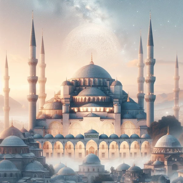 Water Color Mosque Illustration