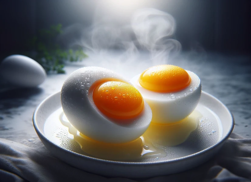 Boiled Eggs in plate