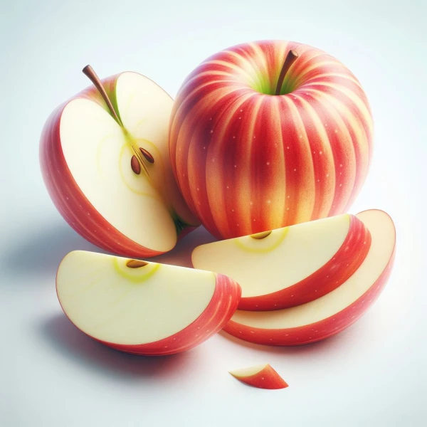 Sliced Red Apple