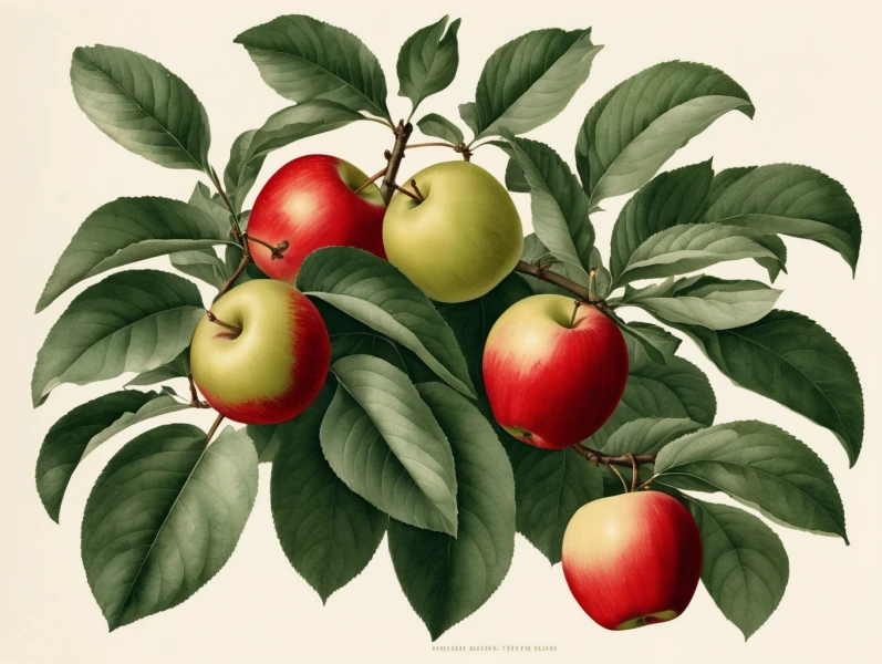 Red Apple Illustration